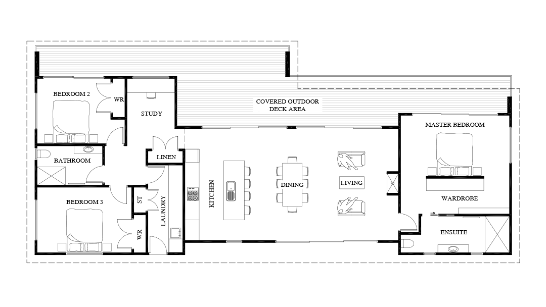3 bedroom home Floorplan